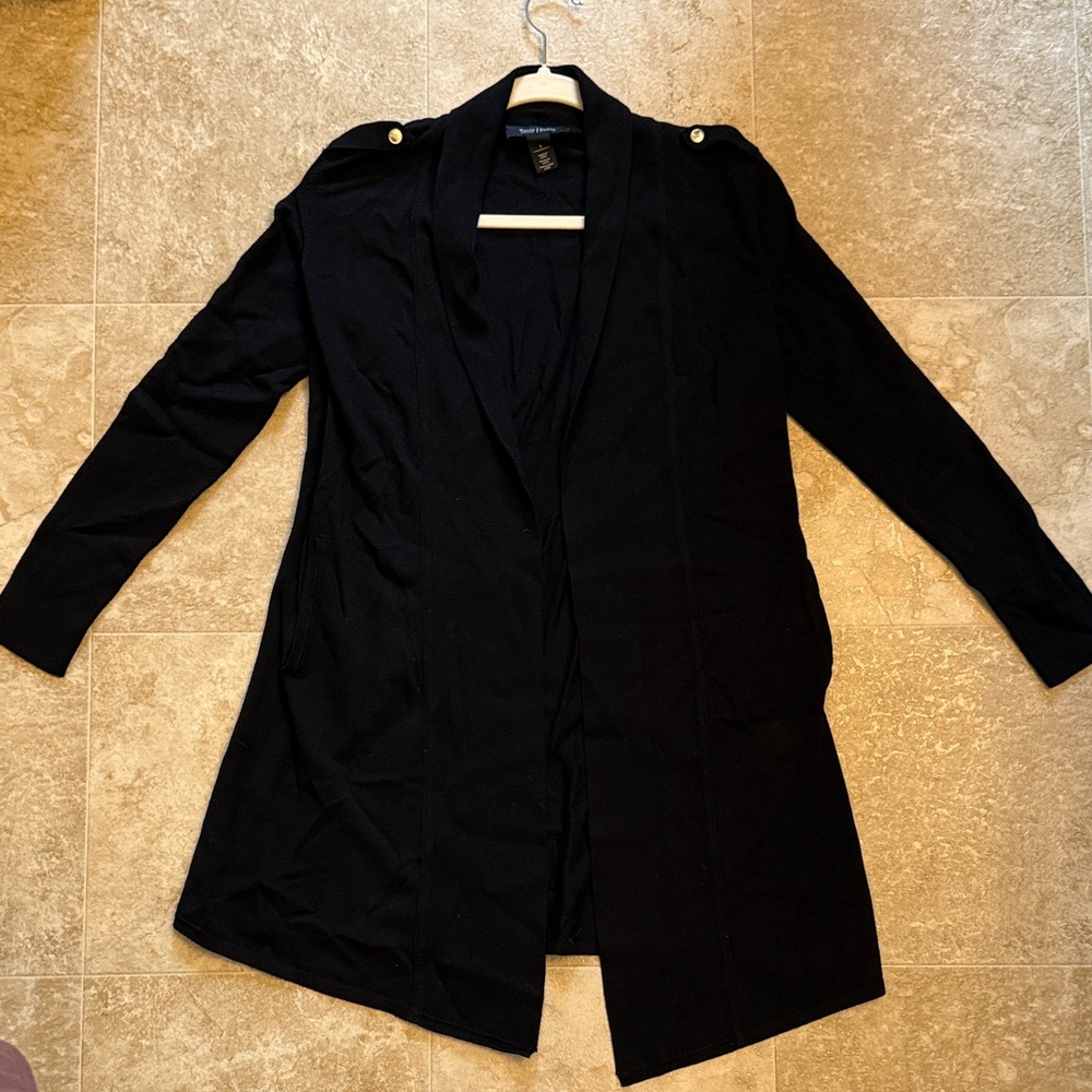 White House Black Market Black Cardigan - Picture 2 of 6